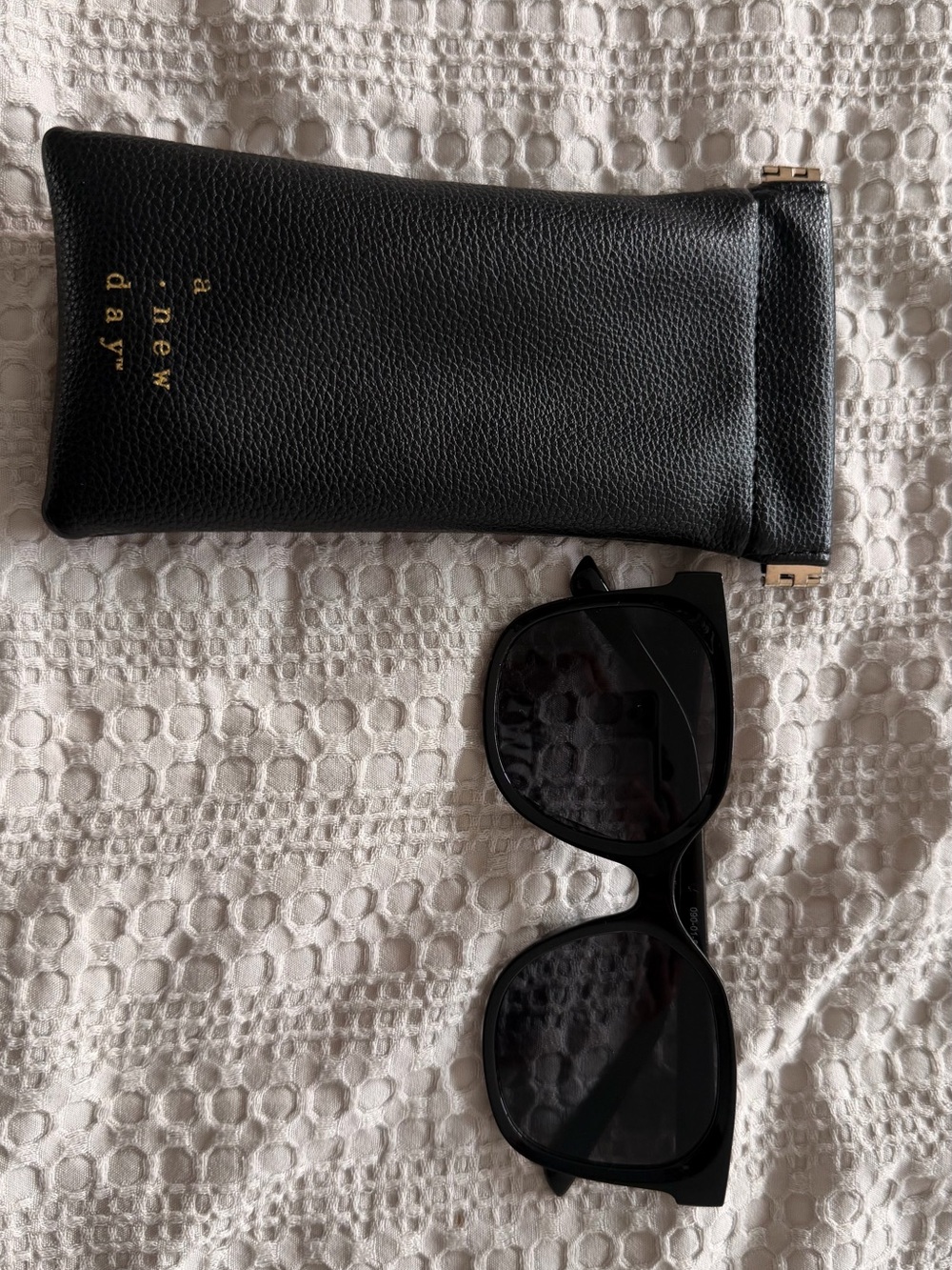 Black Sunglasses with Protective Case - A New Day
